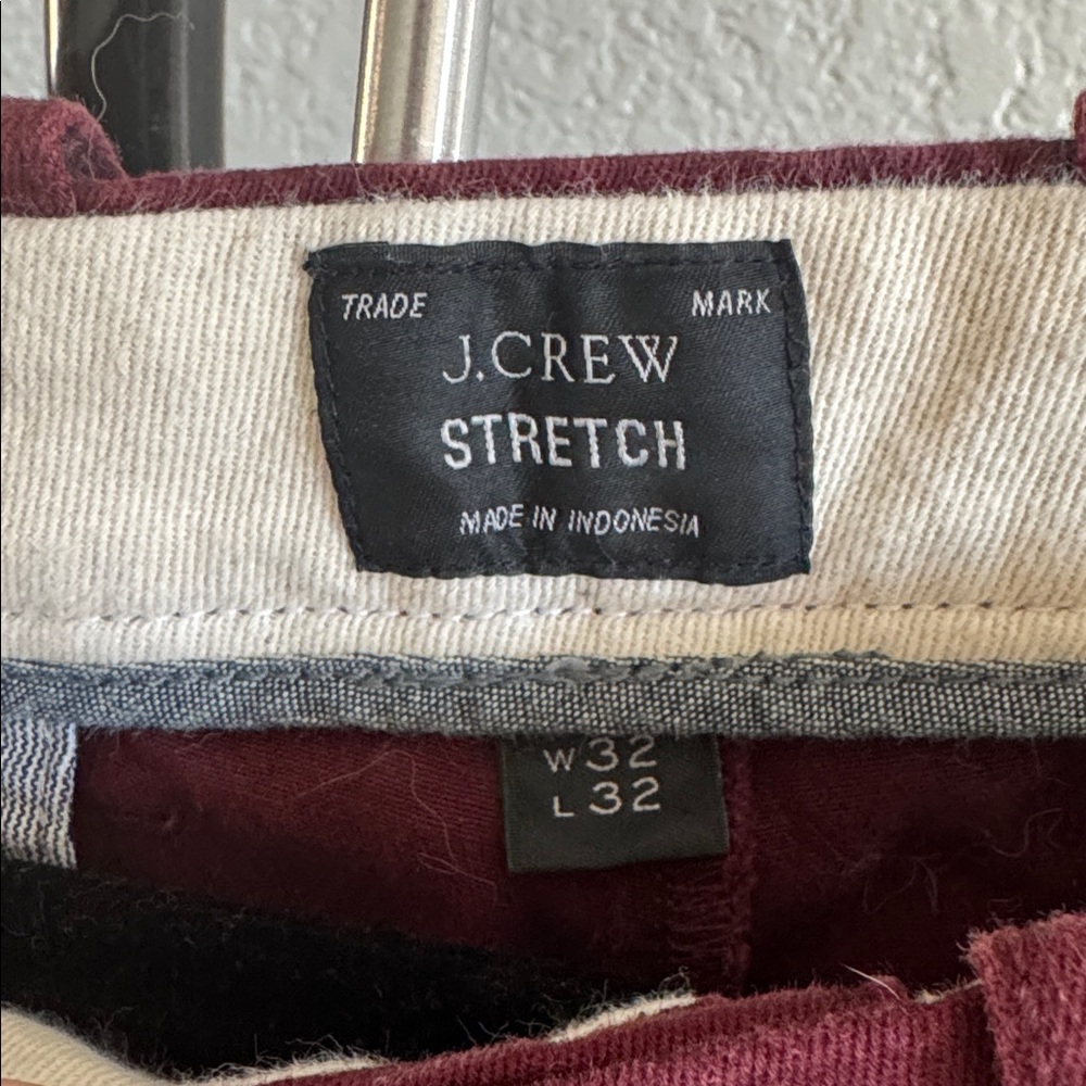 J.Crew Burgundy Stretch Pants